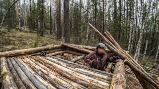 Хижина у реки. Полы готовы! Новое укрытие от непогоды!