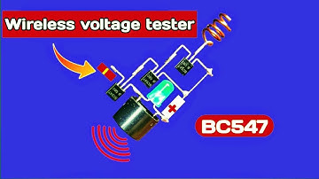 How to make wireless voltage tester | using BC547, simple AC detector in Tamil
