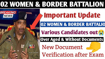 Important Update | 02 Women Battalion and Border Battalion | Official Notification Out | #jkpsmart
