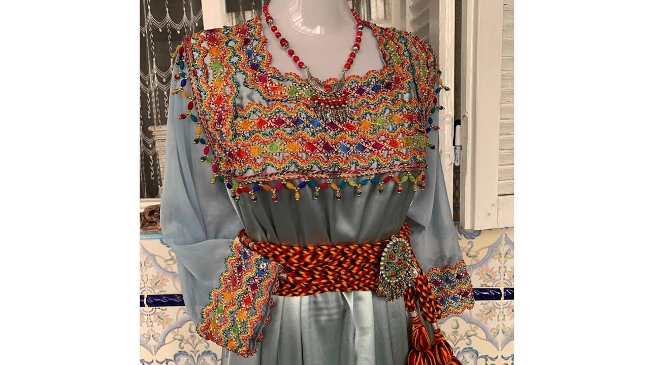 coudre une robe kabyle خياطة جبة قبايلية