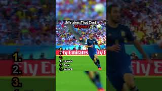 Mistakes that cost trophies