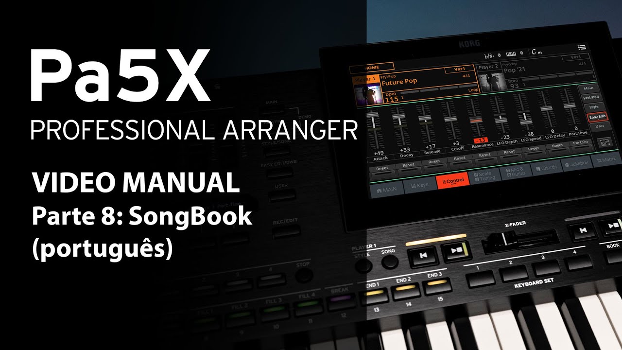 Manual em vídeo do Pa5X Parte 8 SongBook (português) YouTube