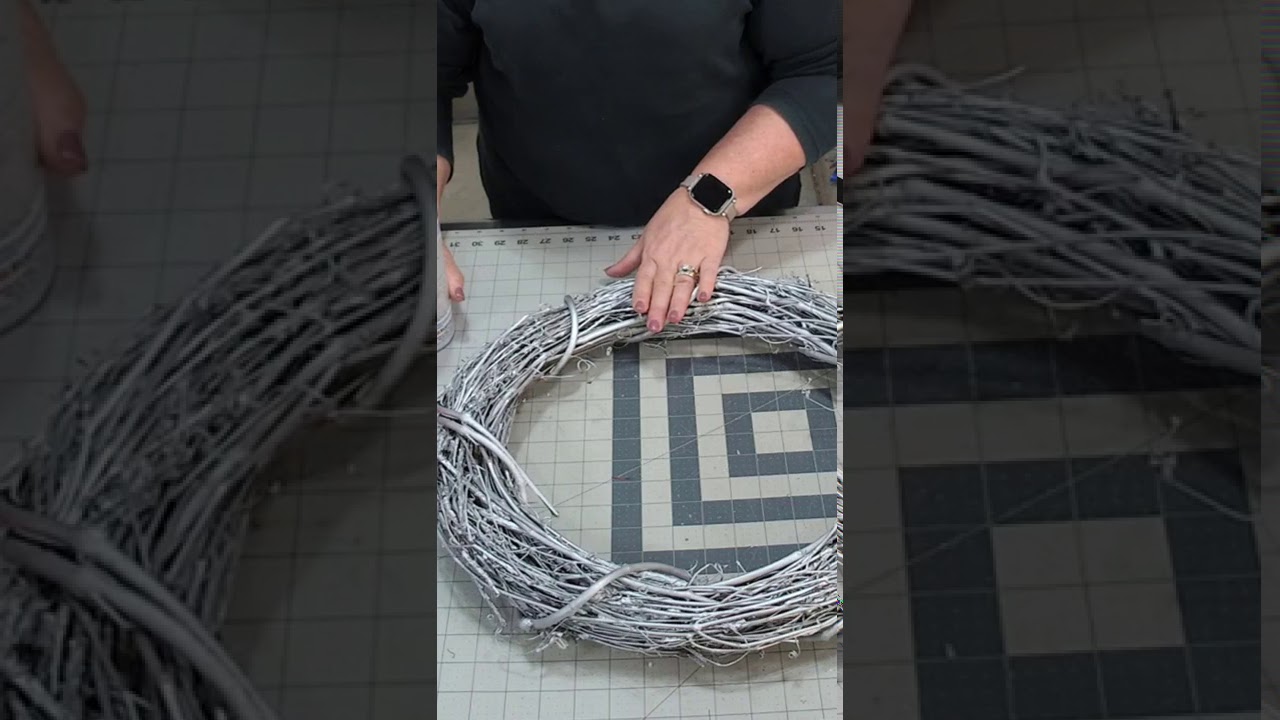 How to Spray Paint Grapevine Wreaths Short YouTube