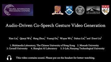 Audio-Driven Co-Speech Gesture Video Generation (NeurIPS 2022, Spotlight Presentation)
