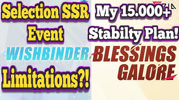 The SSR Selection Event is Limited? 15.000+ Stability 2x Drop Event Plan Etheria Restart