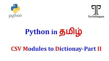 #34 | Python Tutorial for Beginners | CSV Module - How to Read,Write CSV Files in Tamil-Part 2