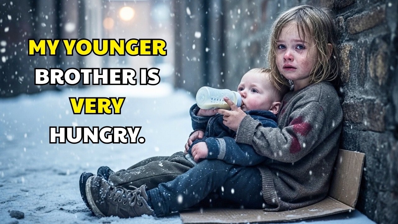 A poor little girl was struggling to feed her baby brother thin milk - until a billionaire saw her.