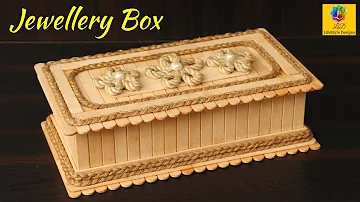 DIY Jewellery Box made from Jute Rope and Popsicle Sticks | Jute Jewellery Box | Popsicle Craft Idea