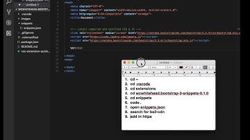 Tweaking Visual Studio Code - Bootstrap 3 Snippet (BS3-CDN)