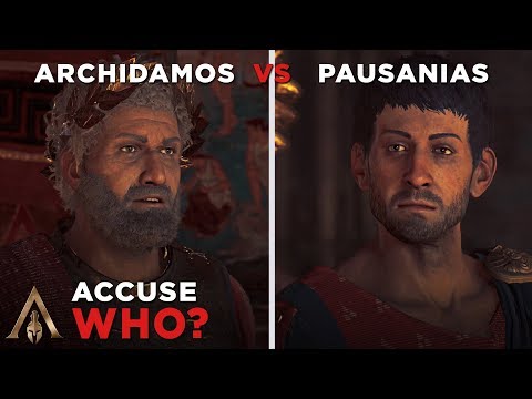 Accuse King Archidamos vs King Pausanias (Who is Working for The Cult?) - Assassin&rsquo;s Creed Odyssey