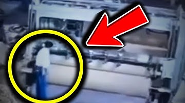 He Got Too Close to the Rotating Machine… Then This Happened!