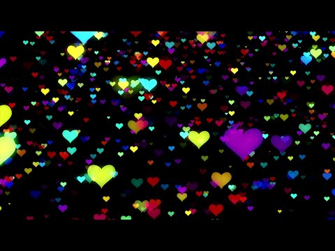 Glowing Neon Hearts background Animation, Motion Backgrounds For Edits, Free Video Background Loops