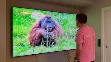 2025 Samsung 100" QN80F 4K MiniLED unboxing and wall mounting