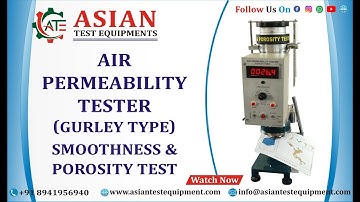 AIR PERMEABILITY TESTER (GURLEY TYPE)| POROSITY TESTER OF PAPER | SMOOTHNESS AND SOFTNESS OF PAPER |