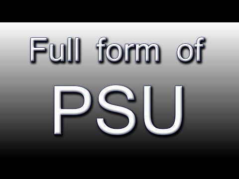 Psu full form