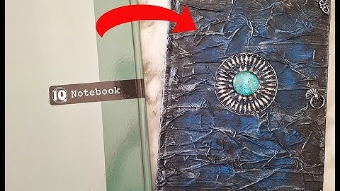 Easy Mixed Media Notebook Cover