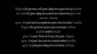 Ingrata - Cafe tacuba (Letra) chords