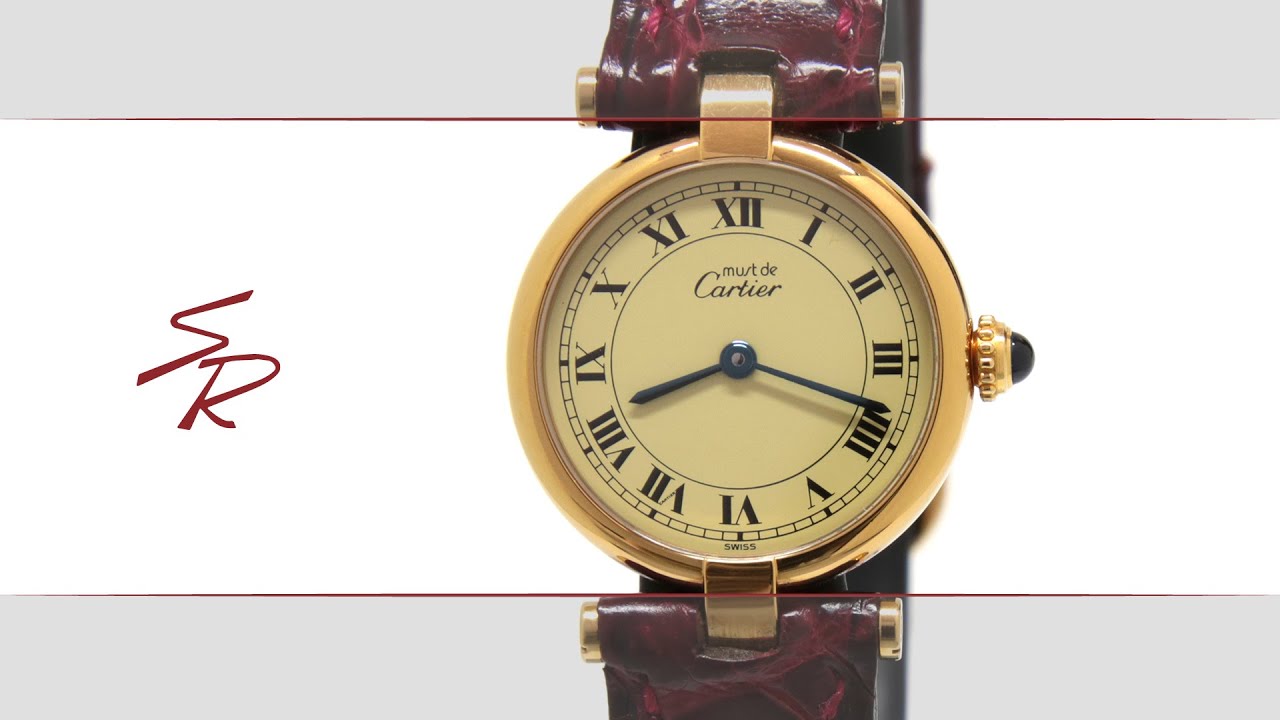 CARTIER Must de Cartier Quartz Lady 24mm 590004 - YouTube