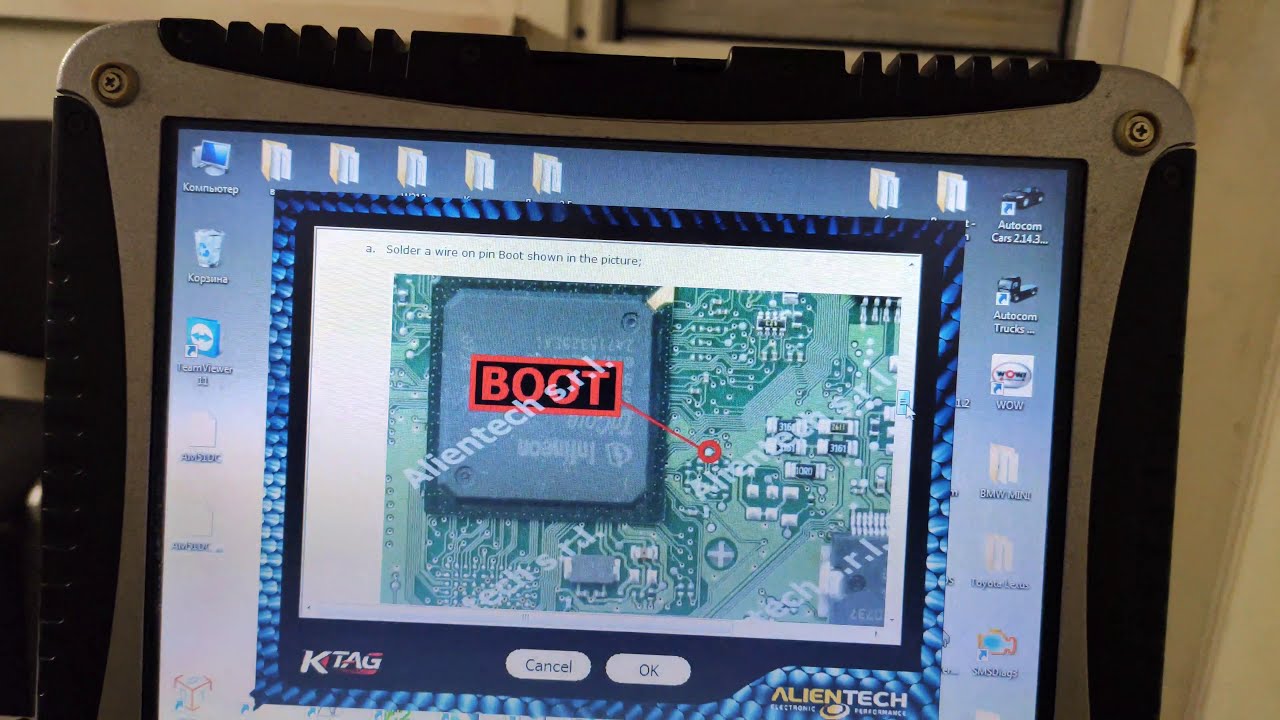 volkswagen edc17cp14 TC1796 boot ktag YouTube