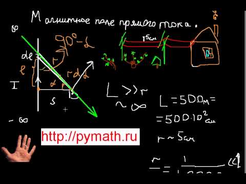 Магнитное поля прямого тока. Био-Савар