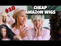 Trying SUPER CHEAP $ Amazon Wigs! | Was it Worth It....