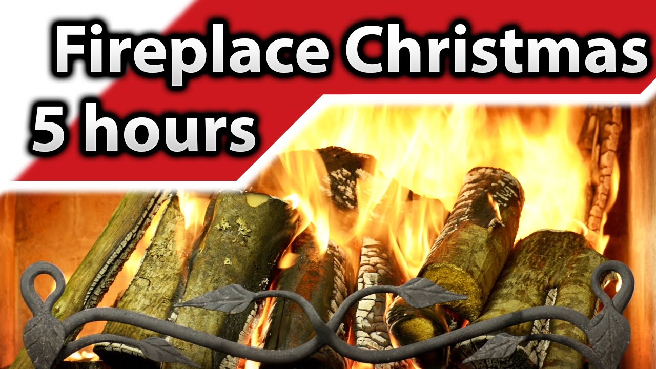 Fireplace Christmas 🔥 Merry Christmas fireplace with crackling fire ...