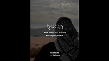 (إِنَّا وَجَدْنَاهُ صَابِرًا..) تلاوة مؤثرة لفضيلة القارئ رعد الكردي 🖤