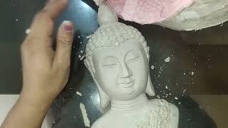 Silicone rubber Mould making at home#POP budhha #statuemaking #diy