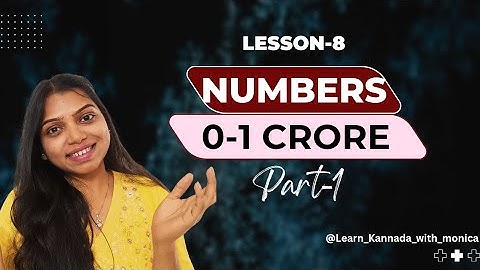 Learn kannada through Telugu | Lesson - 8 | Number