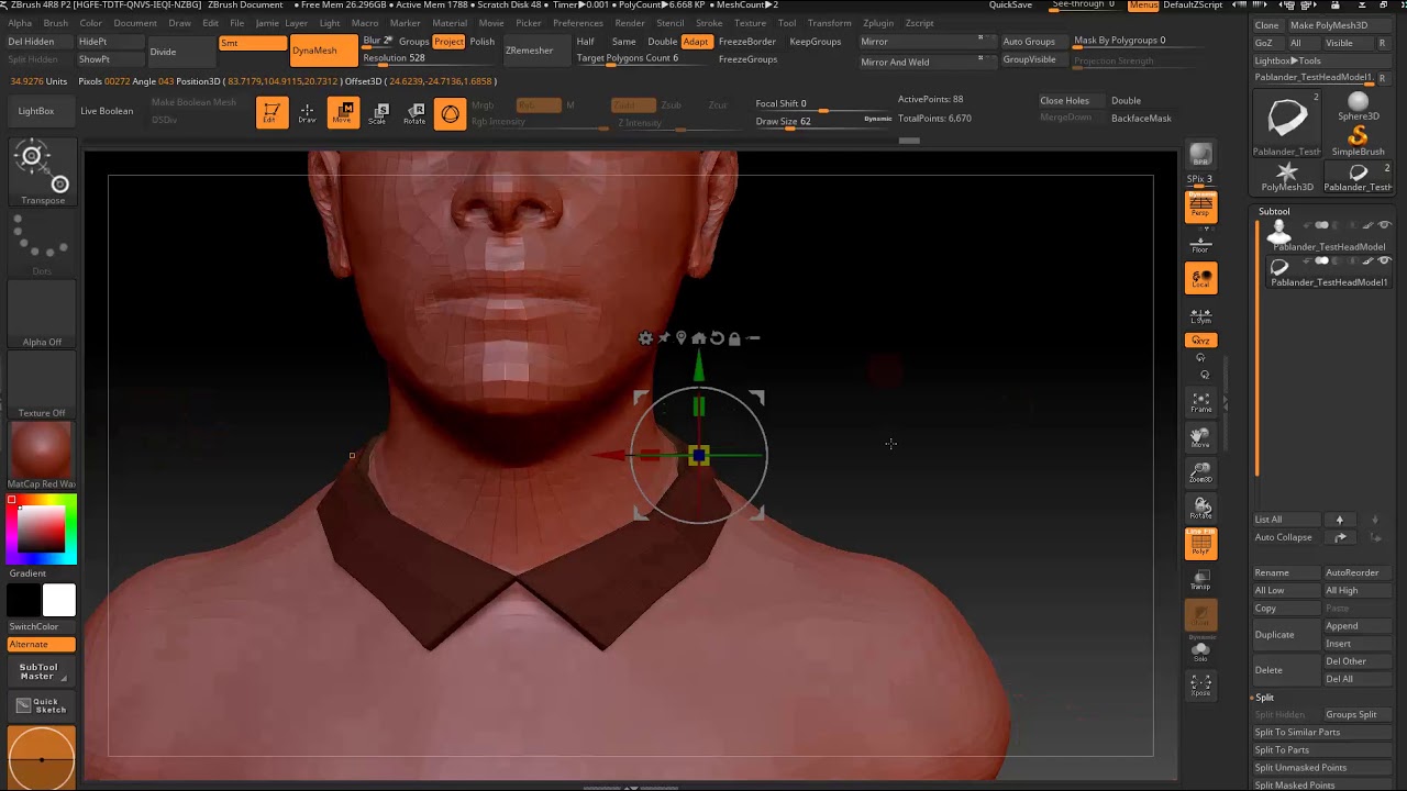 sculpting a collar in zbrush