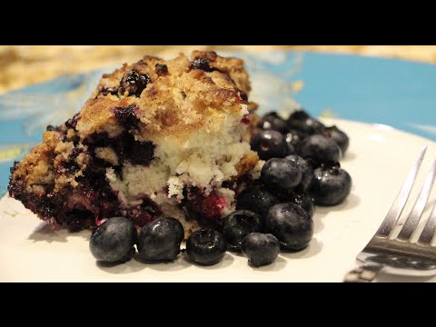 CAKE/ AWESOME BLUEBERRY BUCKLE COFFEE CAKE RECIPE /CHERYLS HOME COOKING/ EPISODE 502