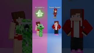 JJ Sister Vampire or Werewolf? 🧛‍♀️🐺 - MAIZEN Minecraft Animation