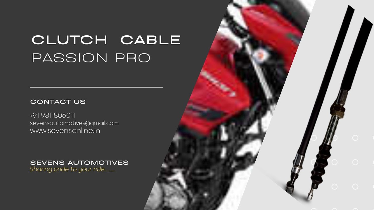 Clutch Cable Assy. Passion Pro sevensautomotives YouTube