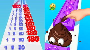 Number Runner Vs Pop Run - All Levels Gameplay Walkthrough (Android iOS) Ep 1