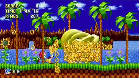 You can never grab too many rings in Sonic Mania