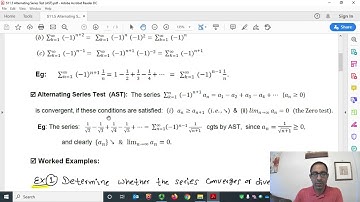 $11.5: The Alternating Series Test (AST) | Calculus 2 Lecture – Dr. Dahal