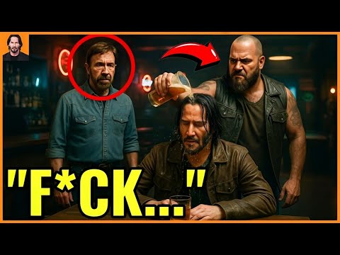 Bikers Mocked Keanu Reeves At The Bar… Until Chuck Norris Arrived! | acts  of kindness - YouTube