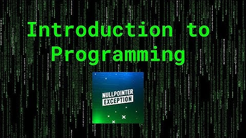 An Introduction to Programming