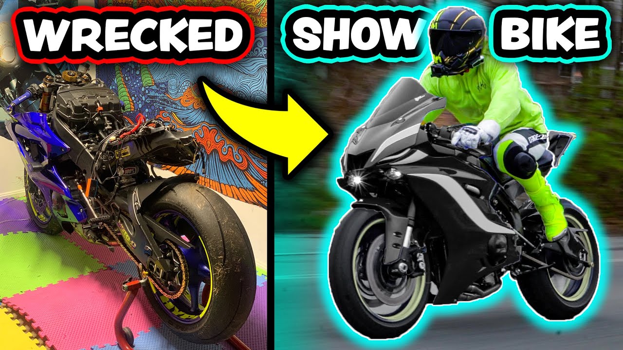 Wrecked R6 WRECKED to INSANE SHOWBIKE *MUST WATCH* (2018 R6 REVEAL) - YouTube