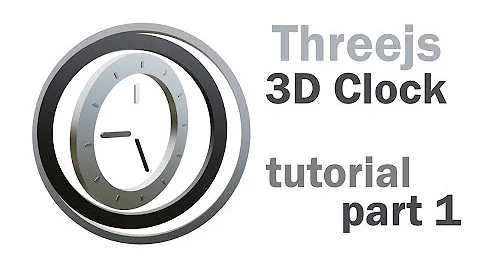 Three.js in practice - 3D clock - tutorial for beginners 2022 - part 1