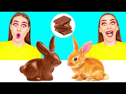 Челлендж Шоколадная еда vs. Настоящая еда #7 от DaRaDa Challenge