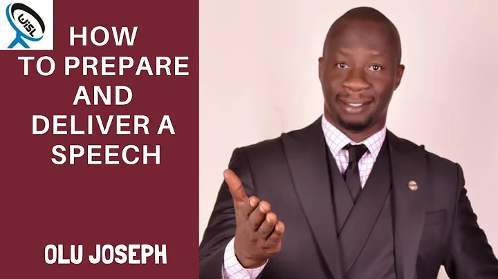 How to prepare and deliver a speech by Toastmaster...