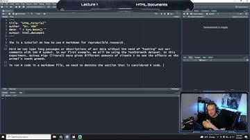 Intro to R Markdown - HTML Pt 1 - VDB Computational Biology -
