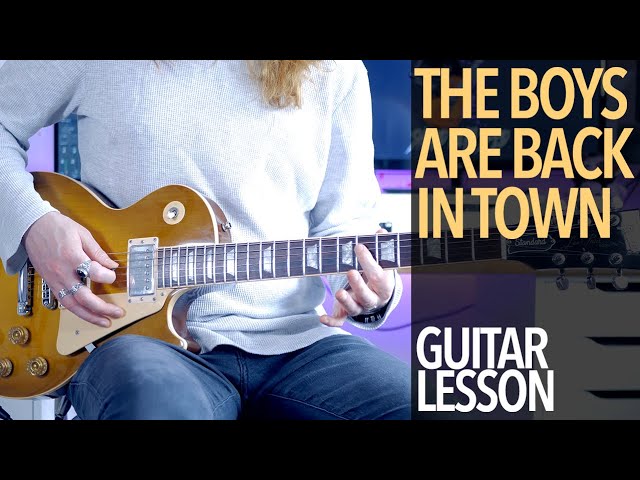 How To Play “The Boys Are Back In Town” by Thin Lizzy (Full Electric Guitar Lesson)
