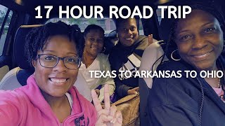 17 Hour Family Road Trip| Dallas Texas to Little Rock Arkansas to Toledo Ohio| TRAVEL VLOG
