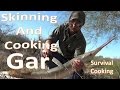 Cleaning and Cooking Gar on a Mesquite Plank