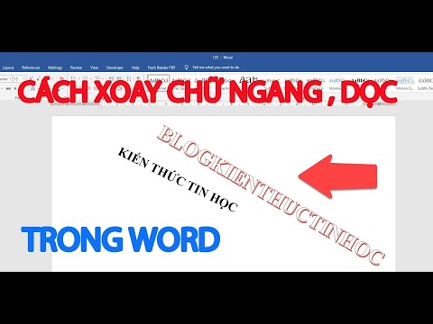 Cách xoay ngang chữ trong Word | Cách xoay dọc chữ trong Word