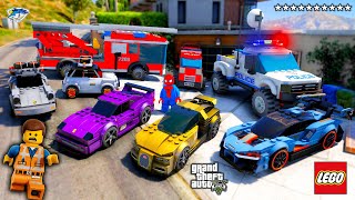 GTA 5 - Stealing Luxury Lego Cars with Franklin! (Real Life Cars #160)