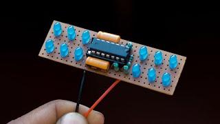Amazing LED Effect with Only 1 IC || Electronics Project with IC