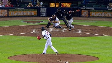 MIA@ATL: Ozuna breaks scoreless tie with RBI double